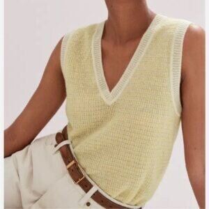 ME + EM | L | Cashmere + Silk + Wool | Knit Vest